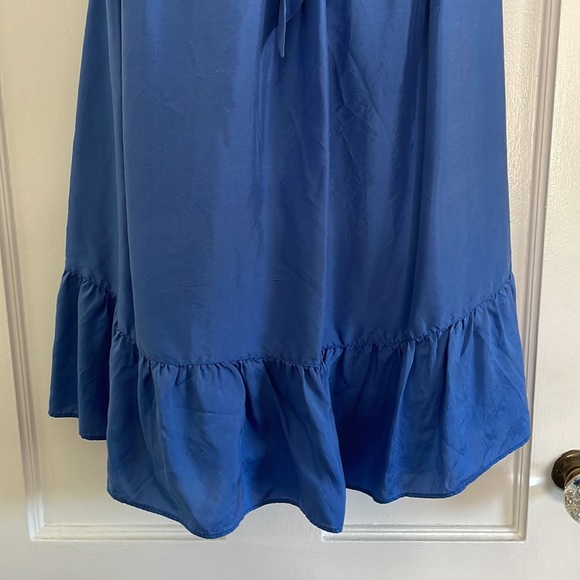 Banana Republic Blue Silk Halter Mini Dress - Picture 3 of 9